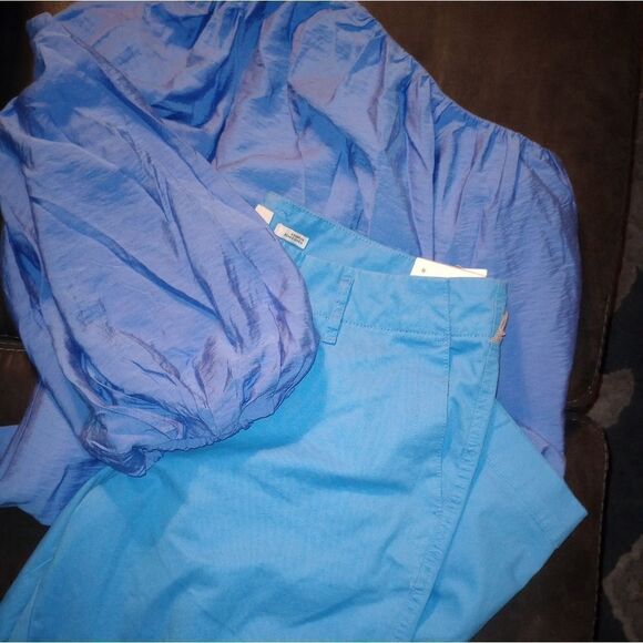 🆕👕Future Collective by Jenny Lopez One Shoulder Balloon Sleeve Blouse Top - Picture 6 of 6